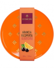 DOMORI SCATOLA REGALO LATTA GR.200 ARANCIA RICOPER